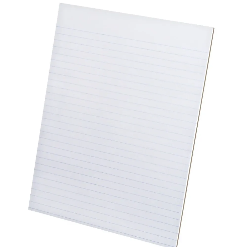 Notepads|Ampad Evidence, 8-1/2" x 11", White, Glue-Top Writing Pad, Narrow Ruled, Dozen (21-118)