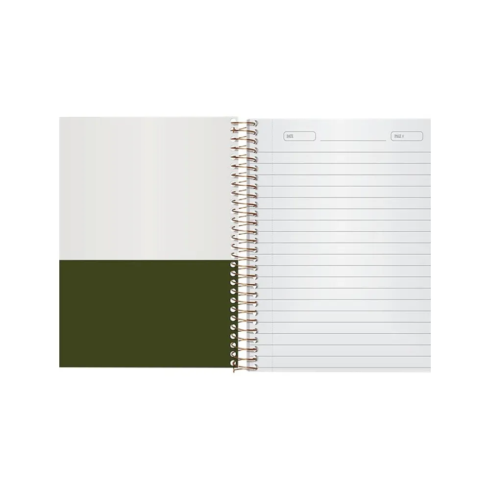 Subject Notebooks|Ampad Gold Fibre Subject Notebooks, 5" x 7", College Ruled, 100 Sheets, Green (20-801R)