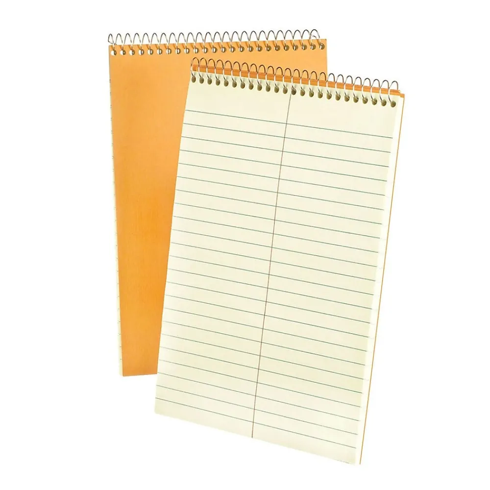 Notepads|Ampad Steno Books, 6" x 9", Gregg Ruled, Greentint, 80 Sheets/Pad, 72 Pads/Carton (25-274)
