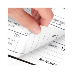 Journals|AT-A-GLANCE Fine Diary Pocket Hardcover 2025 Weekly and Monthly Diary, 2.75