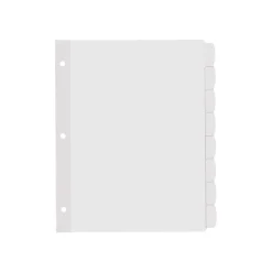 Dividers|Avery Big Tab Printable Paper Dividers with Large White Labels, 8 Tabs, White, 4 Sets/Pack (14439)