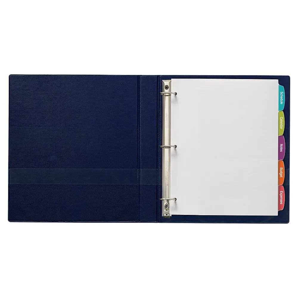 Dividers|Avery Big Tab Printable Paper Dividers with White Labels, 5 Tabs, 20 Sets/Pack (11434)