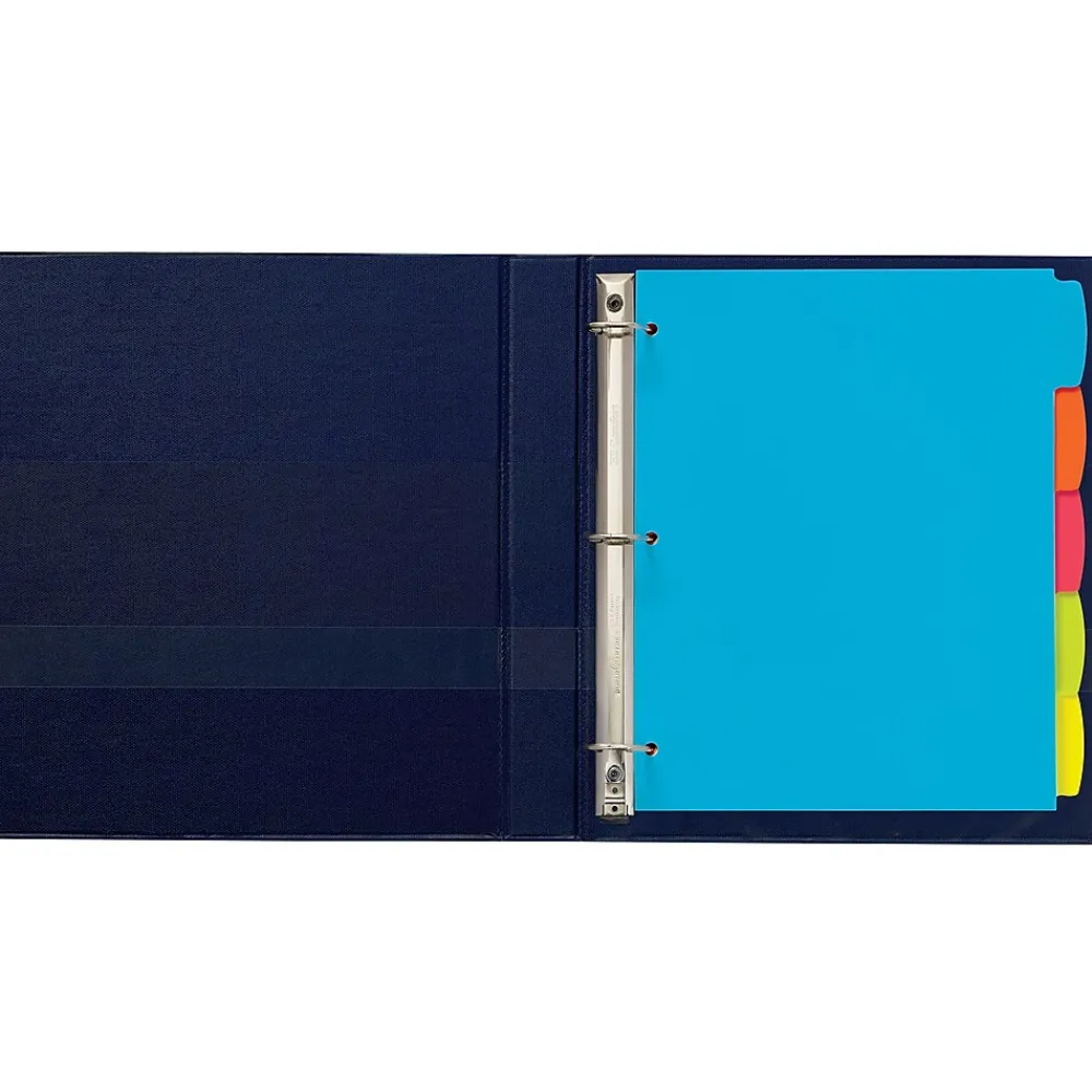 Dividers|Avery Big Tab Write & Erase Plastic Dividers, 5 Tabs, Bright Multicolor (16129)