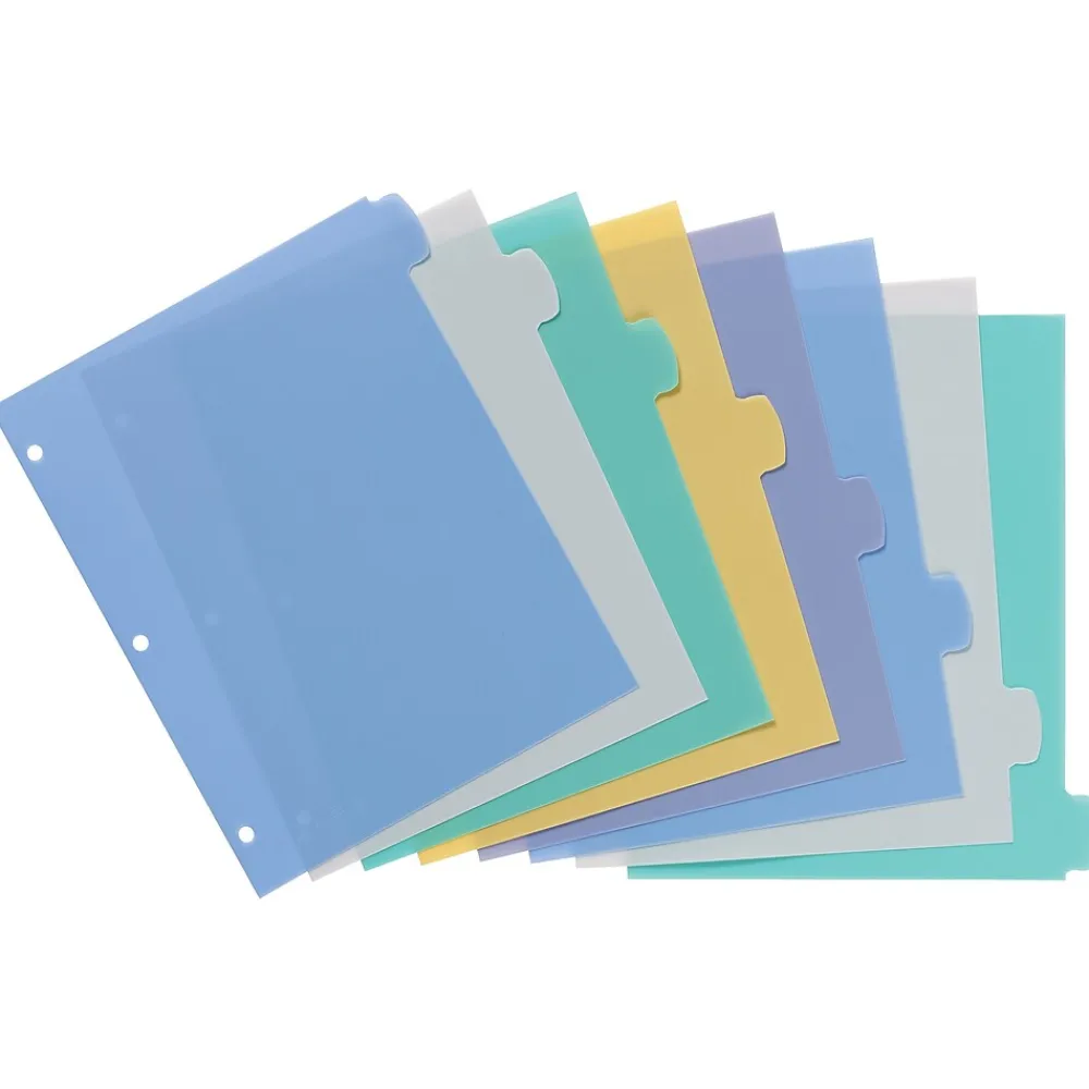 Dividers|Avery Big Tab Write & Erase Plastic Divider, 8 Tabs, Multicolor, 1 Set (16171)
