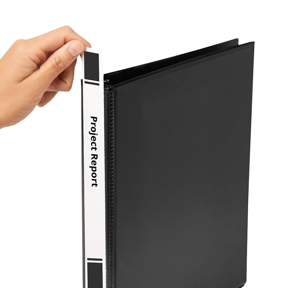 Dividers|Avery Binder Spine Inserts, For 1 Inch Ring Binders, 40 Cardstock View Binder Spine ID Inserts (89103)