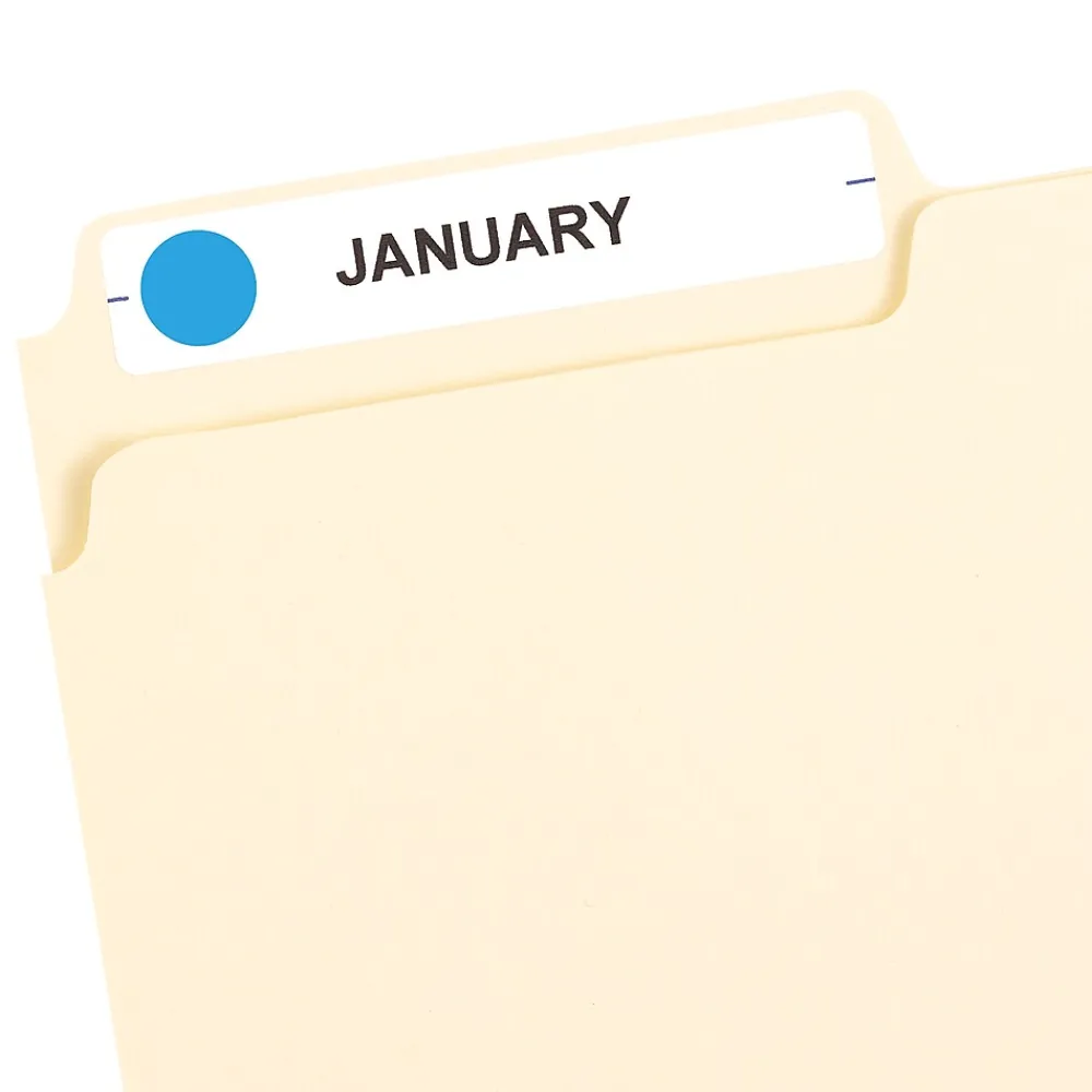 Labels|Avery Color-Coding Labels, 1/2 " Dia, Light Blue, Non-Printable, 840 Labels/Pack (5050)