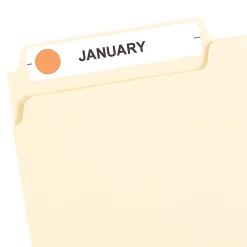 Labels|Avery Color-Coding Labels, 1/2 " Dia, Neon Orange, Non-Printable, 840 Labels/Pack (5062)