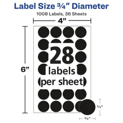 Labels|Avery Color-Coding Labels on 4
