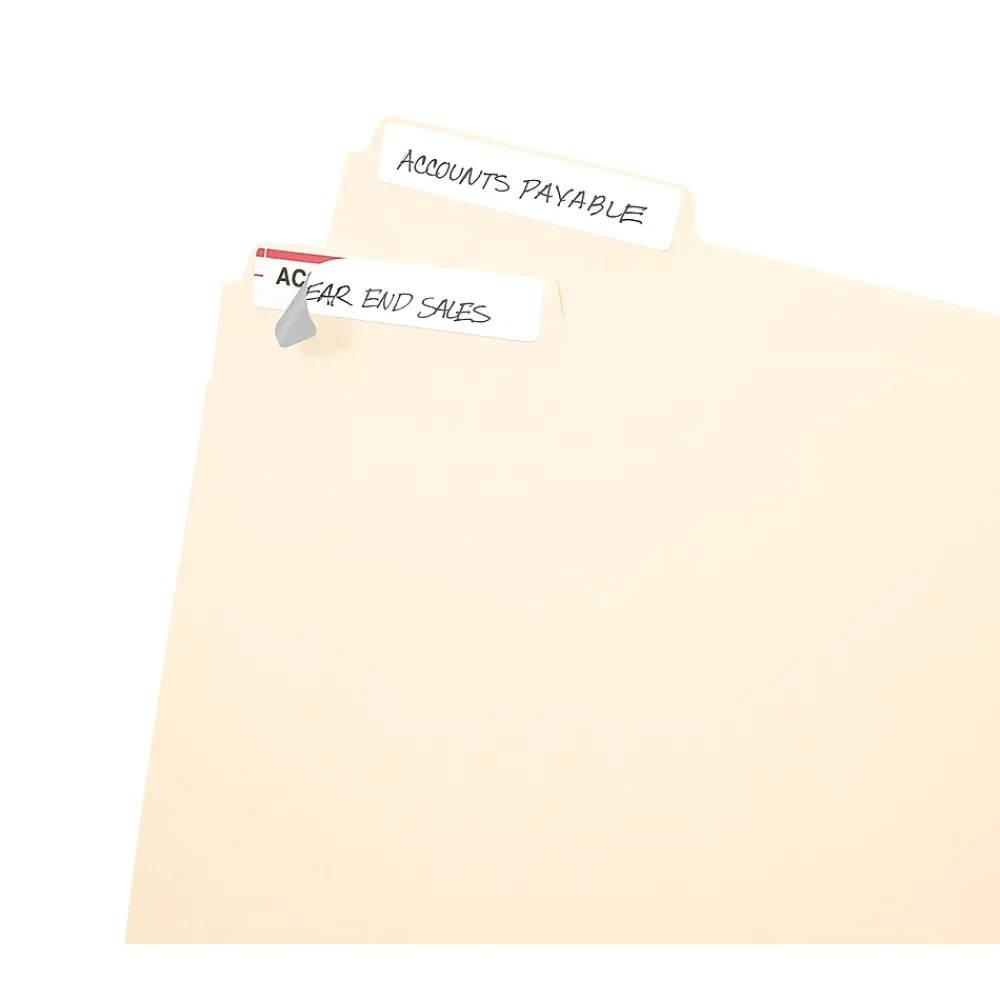 Labels|Avery Easy Peel Laser/Inkjet File Folder Labels, 2/3" x 3-7/16", , 252 Labels/Pack (5202) White