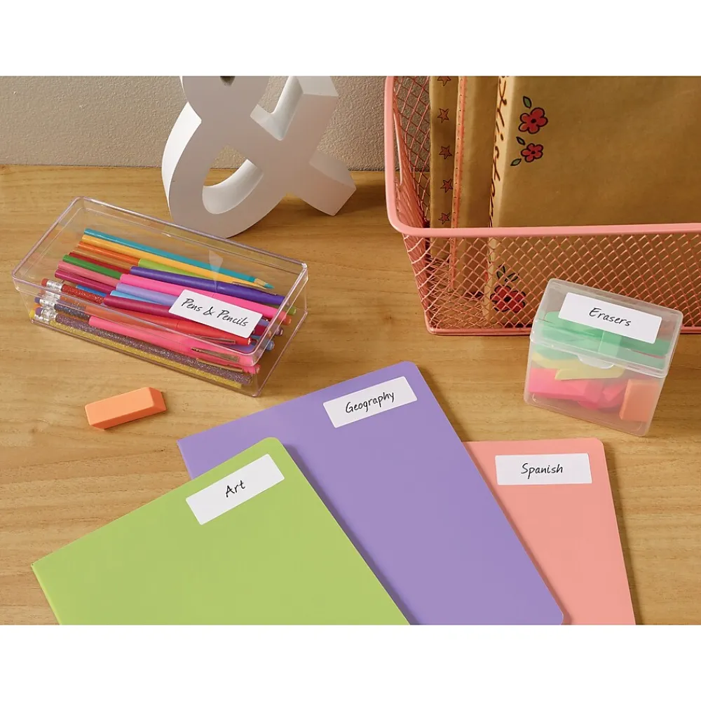 Labels|Avery Easy Peel Laser/Inkjet Address Labels, 1" x 2-5/8", White, 300 Labels/Pack (18660)