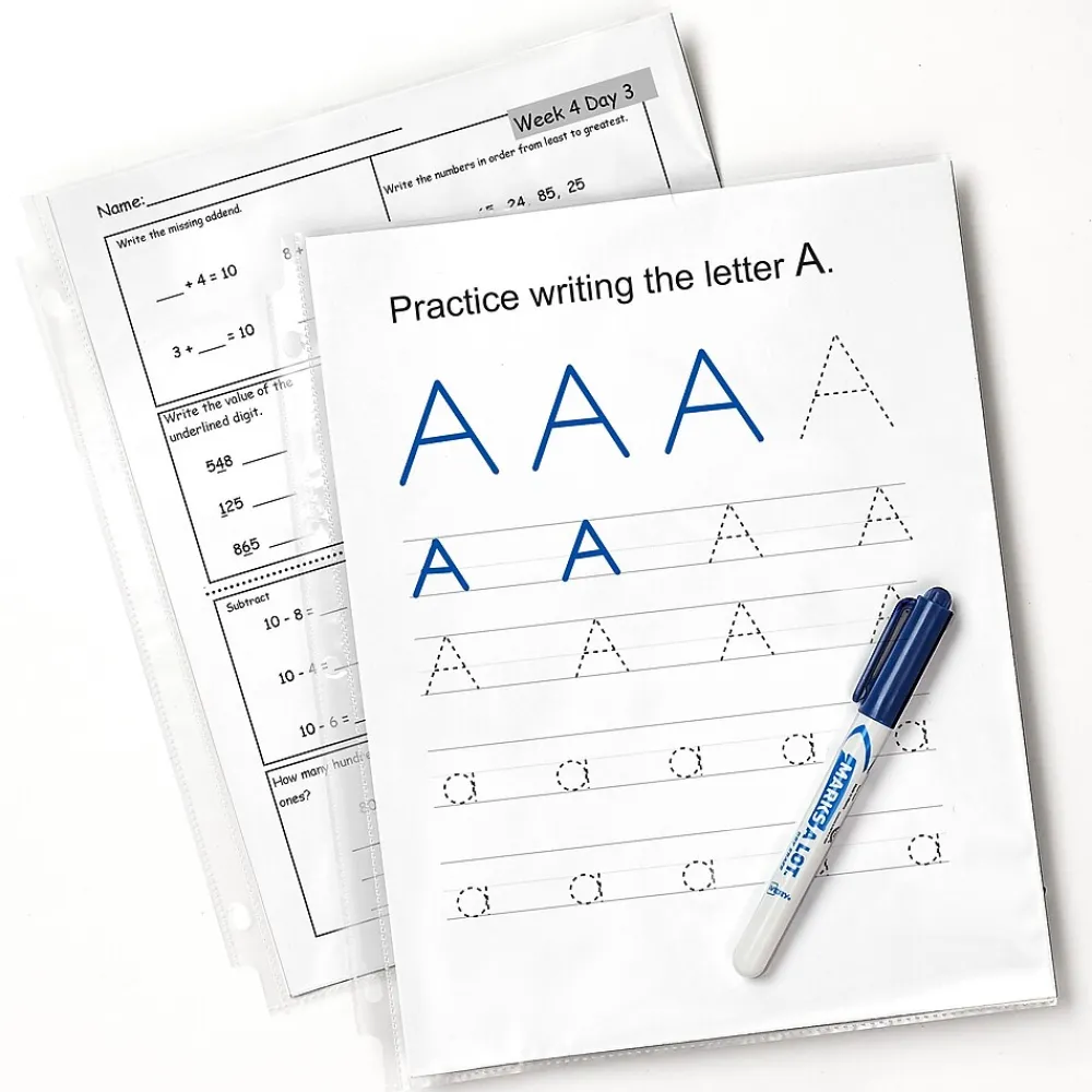 Sheet Protectors|Avery Economy Weight Sheet Protectors, 8-1/2" x 11", Clear, 50/Box (74090)
