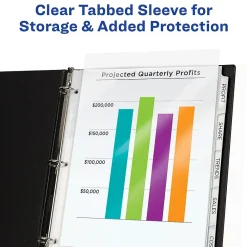 Sheet Protectors|Avery Index Maker Standard Weight Sheet Protector Plastic Dividers, 5-Tab, 8-1/2