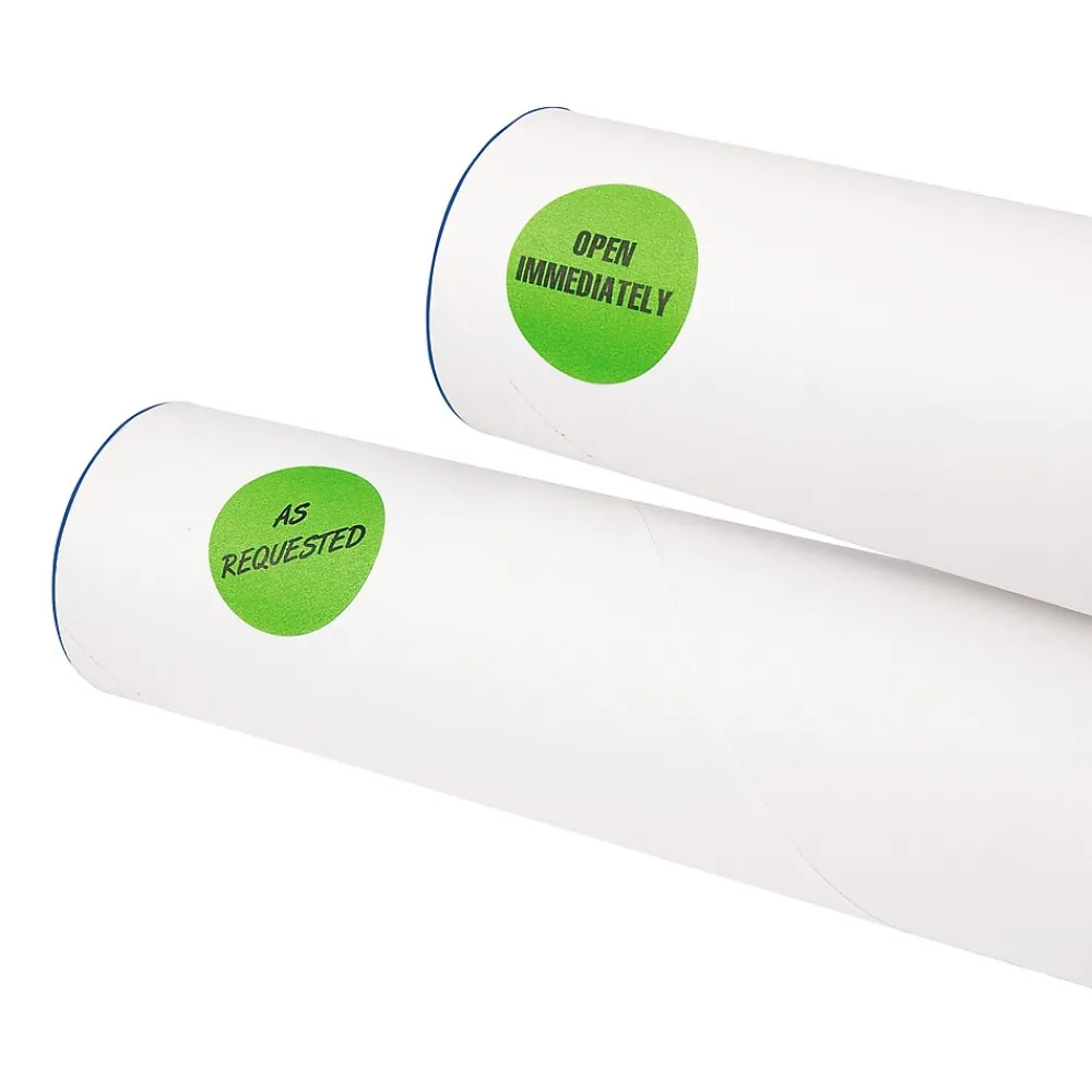 Labels|Avery Laser Color Coding Labels, 1 1/4" Dia., Neon Green, 8/Sheet, 50 Sheets/Pack (5498)