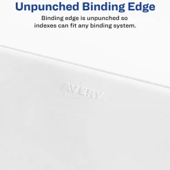 Dividers|Avery Legal Pre-Printed Paper Dividers, Side Tab #7, White, Allstate Style, Letter Size, 25/Pack (82205)