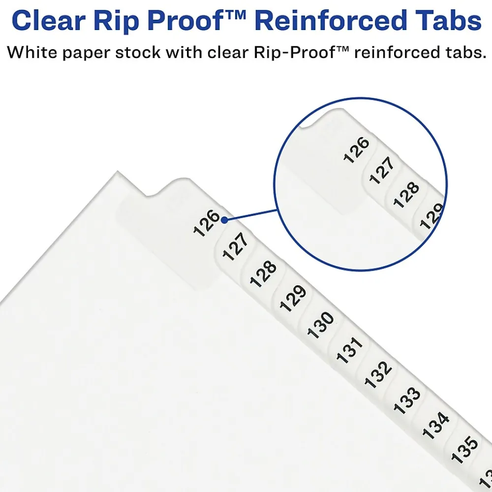 Dividers|Avery Premium Collated Legal Paper Dividers, 1-25 & Table of Content Tabs, White, Style, Letter Size, Bottom Tab (11378)