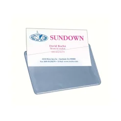 Sheet Protectors|Avery Self-Adhesive Business Card Holders, Holds 2