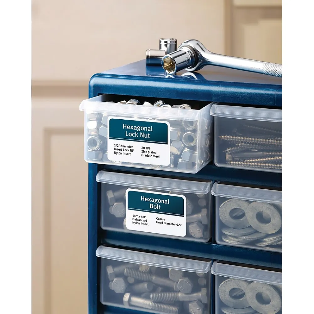 Labels|Avery TrueBlock Laser Durable ID Labels, 2" x 2-5/8", White, 750 Labels/Box (6578)