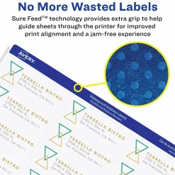 Labels|Avery Waterproof Laser Shipping Labels, 2