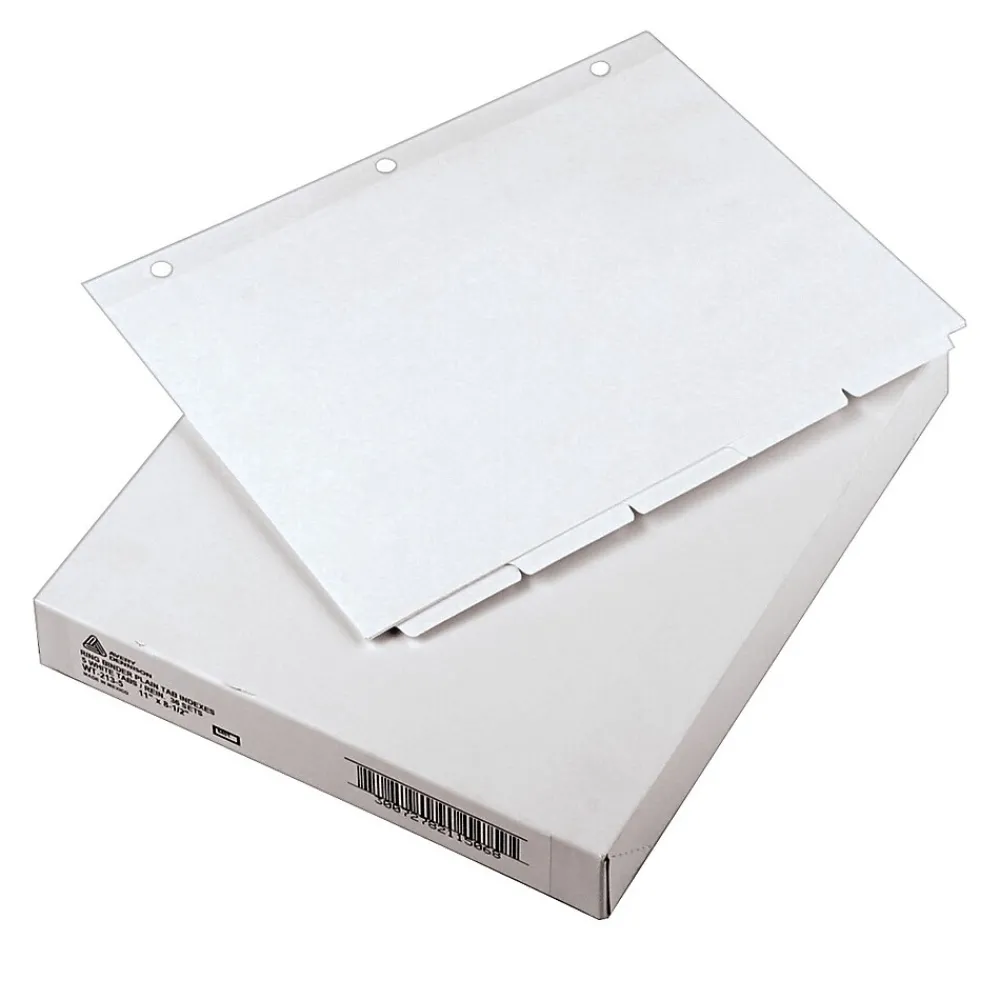 Dividers|Avery Write & Erase Paper Dividers, 5 Tabs, White, 36 Sets/Box (11506)