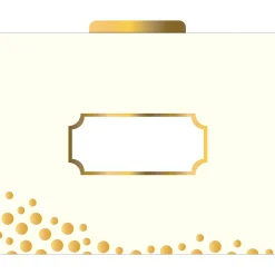 File Folders|Barker Creek File Folder Set, 1/3-Cut Tab, Letter Size, Gold, 12/Pack (2001)