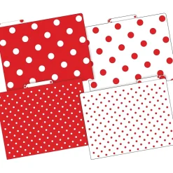 File Folders|Barker Creek File Folder Set, 1/3-Cut Tab, Letter Size, Red & White Dot, 24/Set (4392)