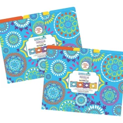 File Folders|Barker Creek Moroccan File Folder, 1/3-Cut Tab, Letter Size, Assorted, 24/Set (4400)