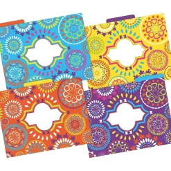 File Folders|Barker Creek Moroccan Letter-Size File Folders, Multi-Design Set, 24/Set (BC3959)