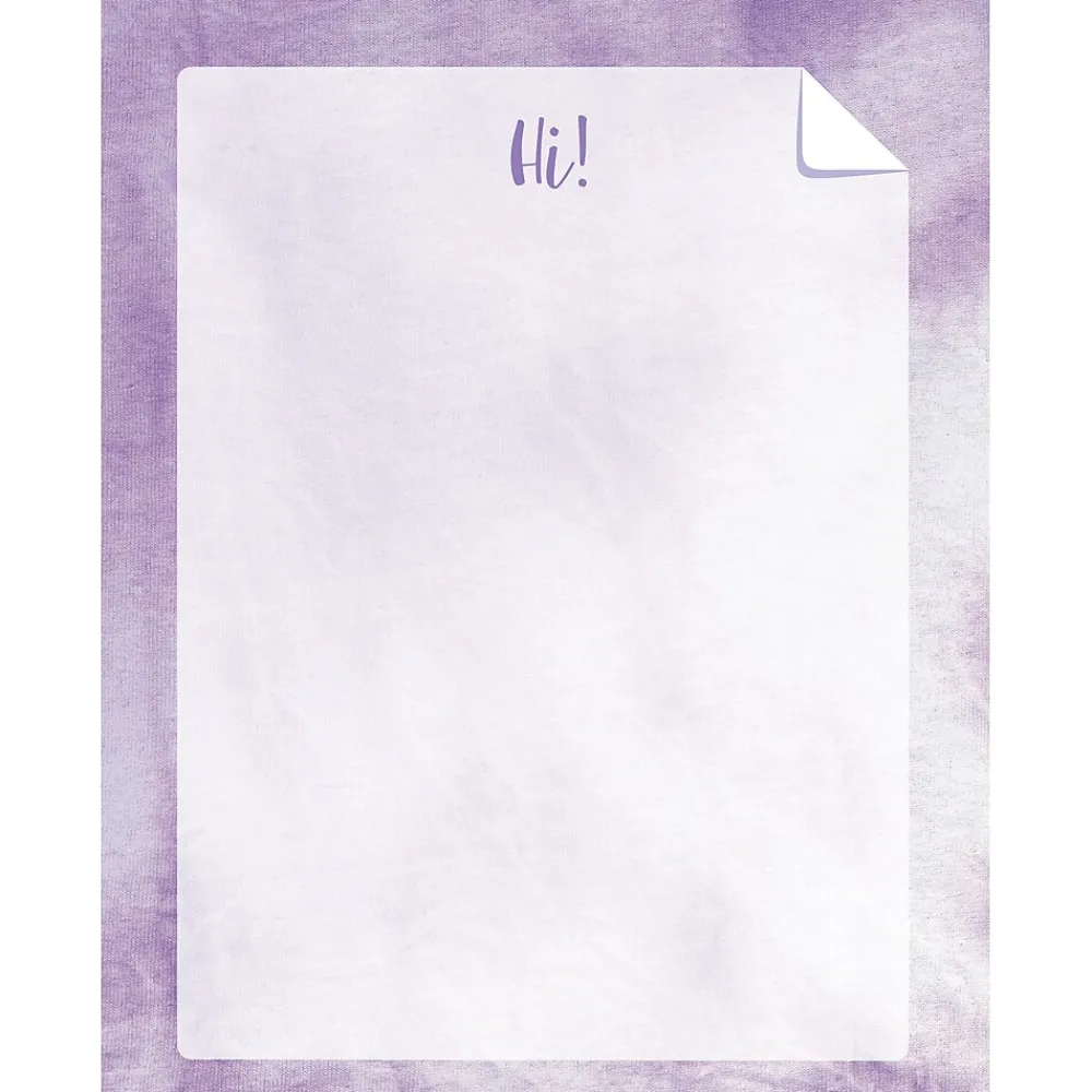 File Folders|Barker Creek Purple Tie-Dye File Folder, 1/3-Cut Tab, Letter Size, Assorted, 107/Set (153)