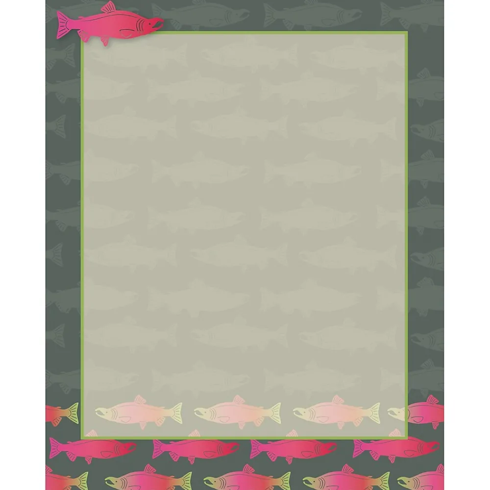 File Folders|Barker Creek Sea & Sky Salmon File Folder, 1/3-Cut Tab, Letter Size, Assorted, 107/Set (147)