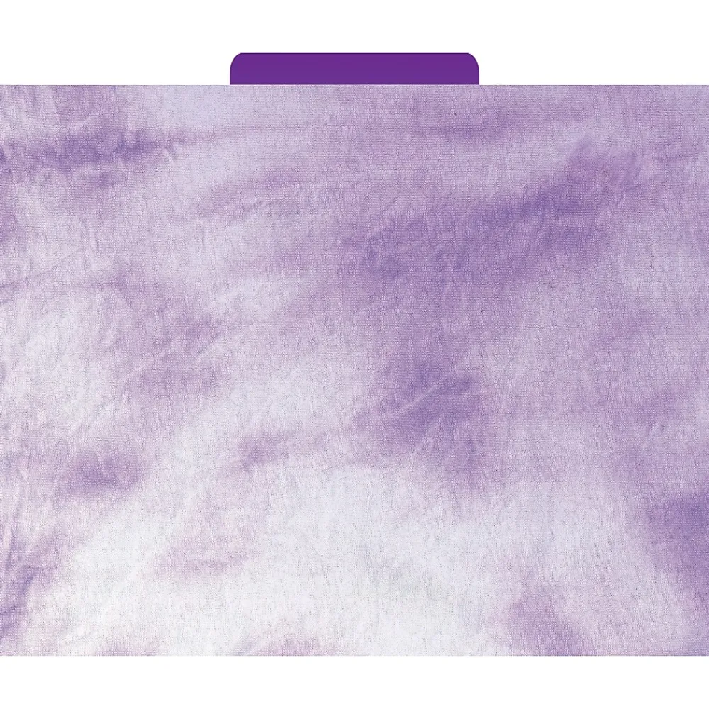 File Folders|Barker Creek Tie-Dye and Ombré File Folders, 3-Tab, Letter Size, Assorted, 12/Pack (1346)
