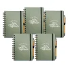 Journals|Baudville Journal, Wide-Ruled, Green/White, 70 Pages, 5/Pack (1396065P531)