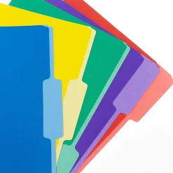 File Folders|Bazic COLOR File Folders, 1-Tab, Letter/Legal Size, Assorted Colors, 100/Box (BAZ3149)