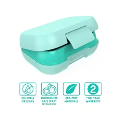 Lunch Totes & Water Bottles|bentgo Kids Snack Container, Aqua, 12 oz. (BGKDSNK-A)