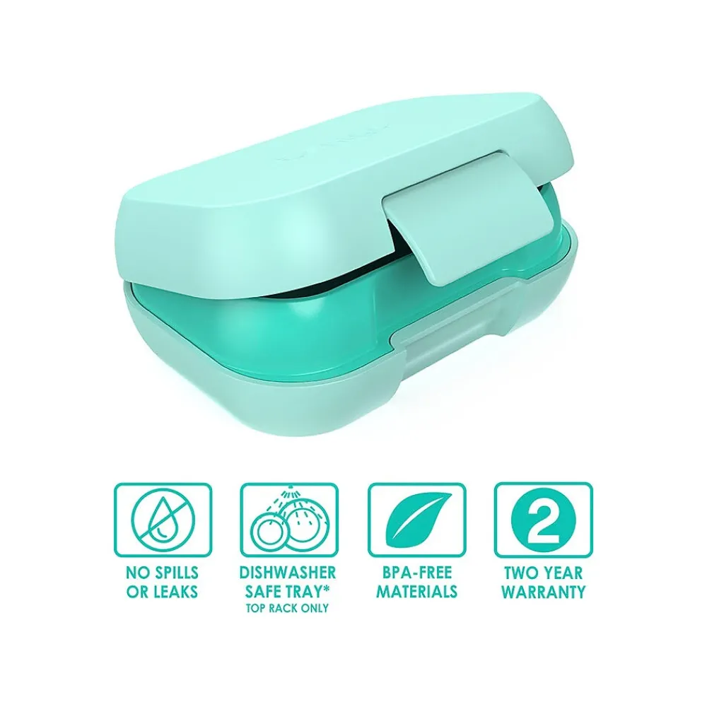 Lunch Totes & Water Bottles|bentgo Kids Snack Container, Aqua, 12 oz. (BGKDSNK-A)