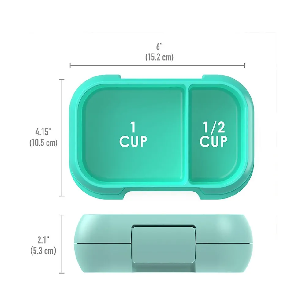 Lunch Totes & Water Bottles|bentgo Kids Snack Container, Aqua, 12 oz. (BGKDSNK-A)