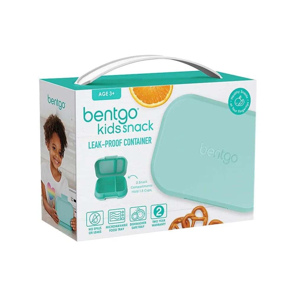 Lunch Totes & Water Bottles|bentgo Kids Snack Container, Aqua, 12 oz. (BGKDSNK-A)