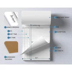 Notepads|Better Office Activity Log Notepad, 8.5