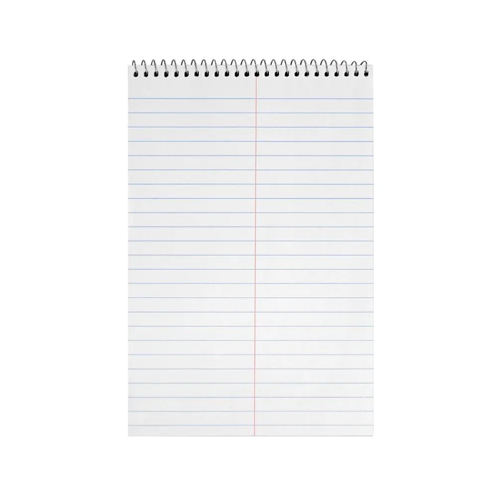 Notepads|Better Office Steno Pad, 6" x 9", Gregg-Ruled, Yellow, 60 Sheets/Pad, 8 Pads/Pack (25808-8PK)