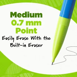 Pencils|BIC Ecolutions Mechanical Pencils, 0.7mm, #2 Medium Lead, Dozen (MPE12-BLK)