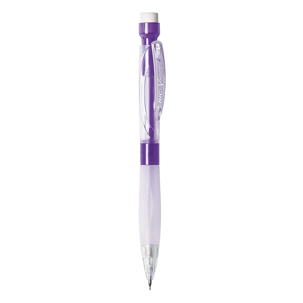 Pencils|BIC Velocity Max Mechanical Pencil, 0.7mm, #2 Hard Lead, 2/Pack (MPMX7P21-BLK)