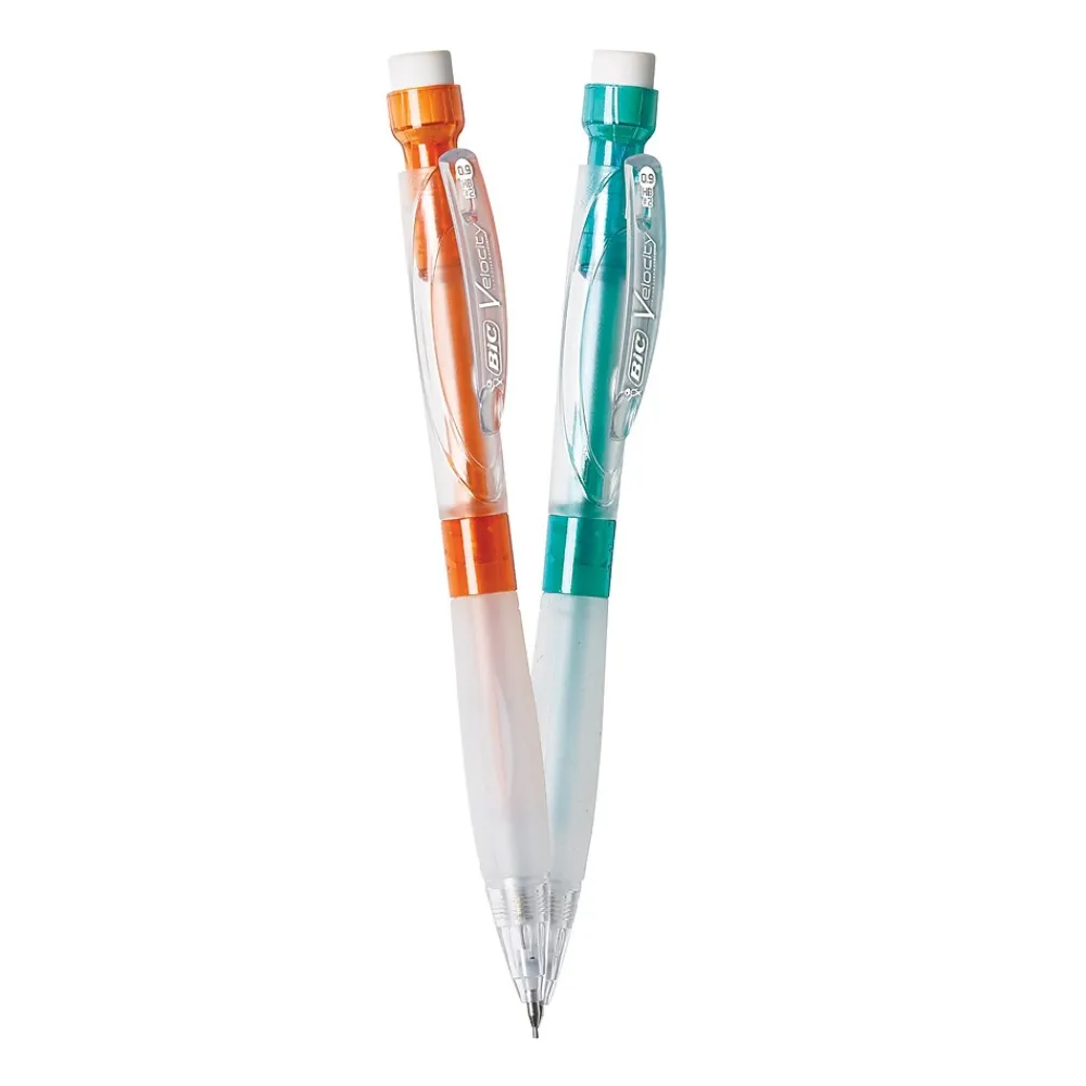 Pencils|BIC Velocity Max Mechanical Pencil, 0.9mm, #2 Hard Lead, 2/Pack (MPMX9P21BLK)