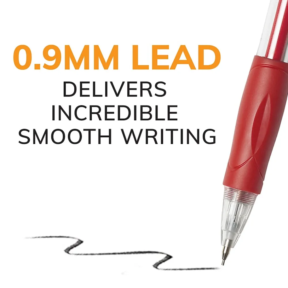 Pencils|BIC Velocity Mechanical Pencil, 0.9mm, #2 Hard Lead, 5/Pack (MVP51-BLK)