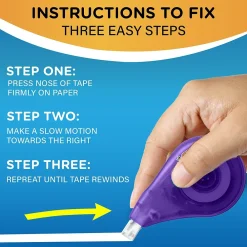 Correction & White-Out|BIC Wite-Out Correction Tape, White, 4/Pack (50589)