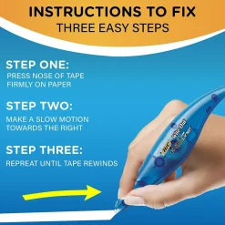 Correction & White-Out|BIC Wite-Out Exact Liner Correction Tape, White, 10/Pack (WOELP10)