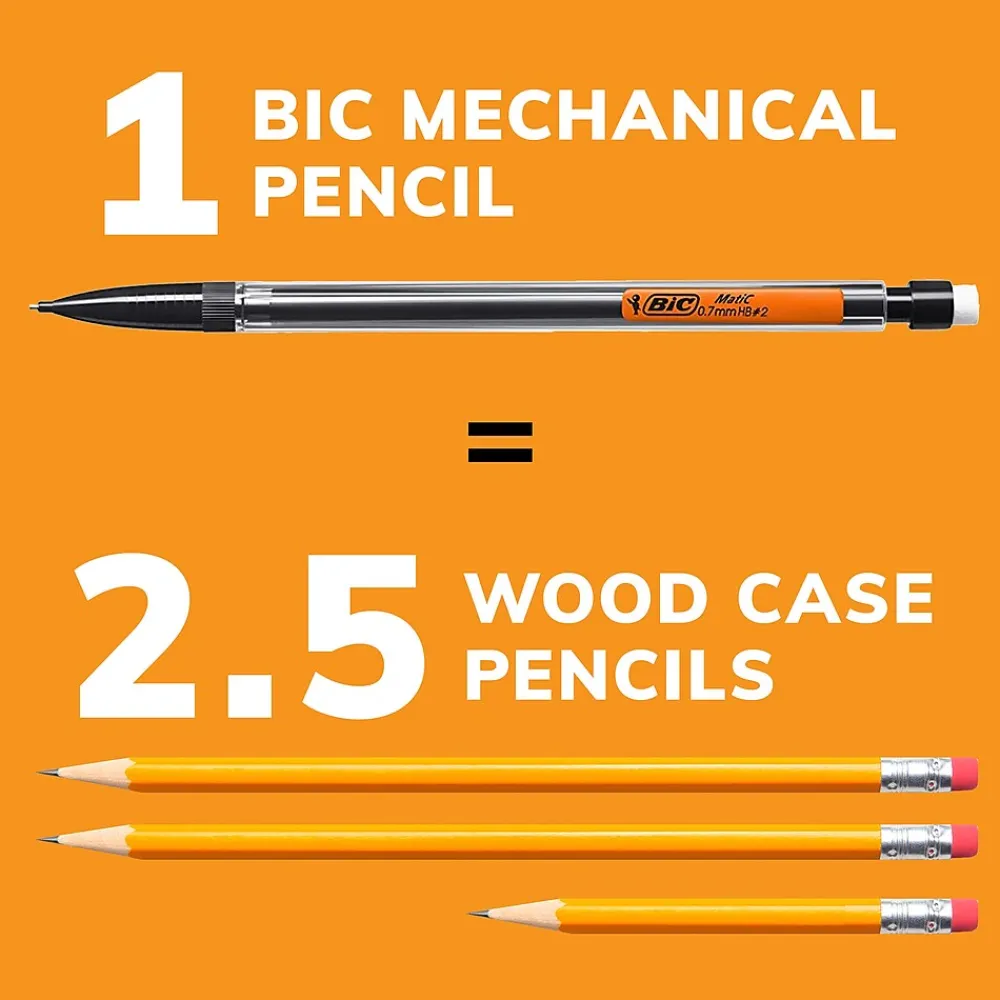 Pencils|BIC Xtra Life Mechanical Pencil, 0.7mm, #2 Medium Lead, 320/Carton (MP320)