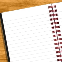 Subject Notebooks|Black N' Red 1-Subject Professional Notebooks, 3.75