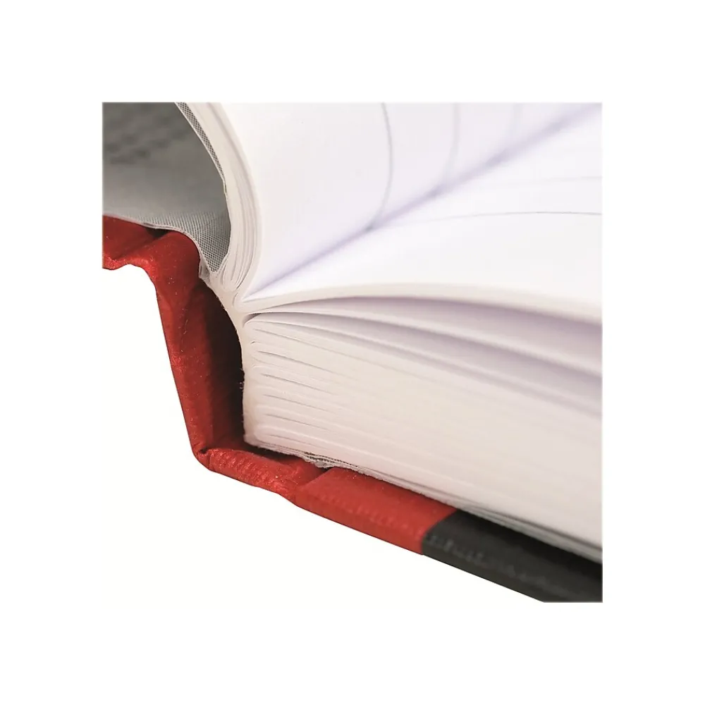 Notebooks|Black N' Red 1-Subject Professional Notebooks, 8.25" x 11.75", Wide Ruled, 96 Sheets, Black (JDK-D66174)