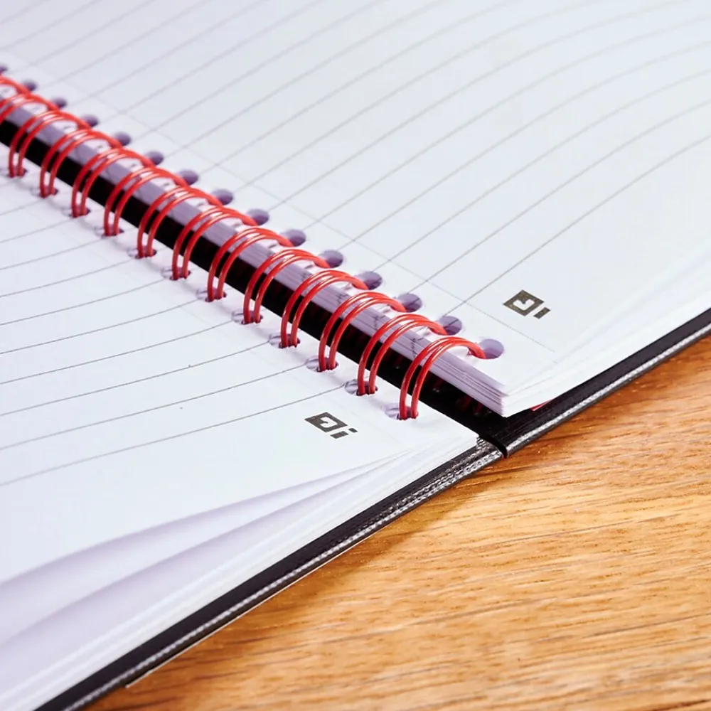 Subject Notebooks|Black N' Red 1-Subject Professional Notebooks, 8.5" x 11", Wide Ruled, 70 Sheets, Black (K67030)