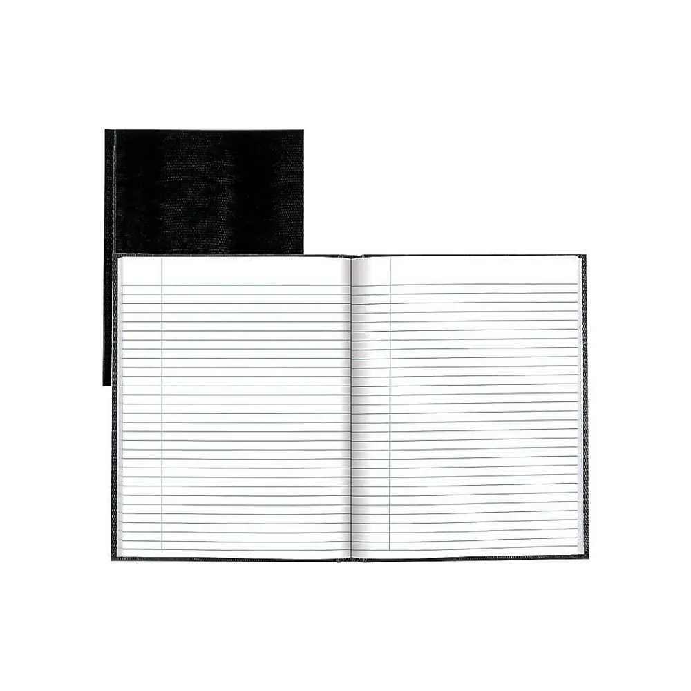 Journals|Blueline Executive Hardcover Journal, 8.5" x 10.75", College Ruled, Black, 150 Pages (A10.81)