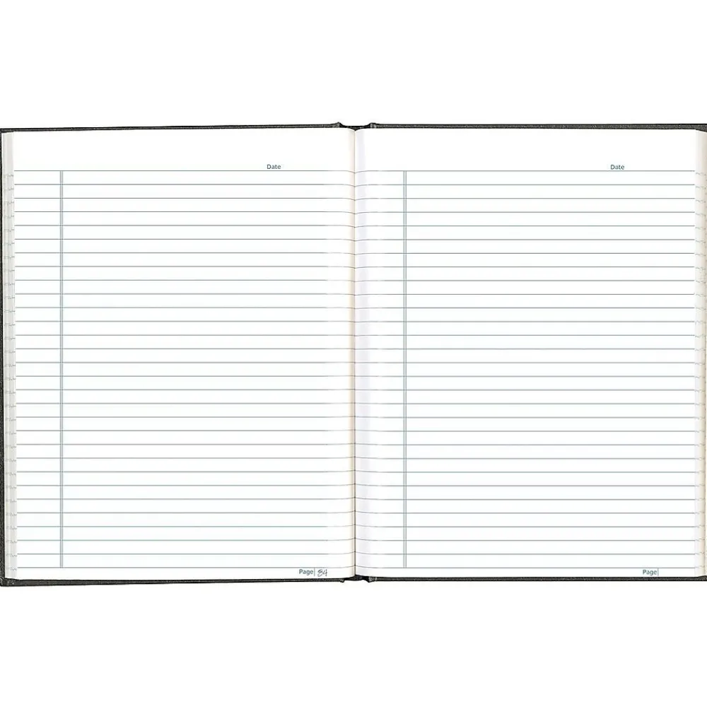 Notebooks|Blueline Professional Notebooks, 7.25" x 9.25", College Ruled, 96 Sheets, Black (A9)